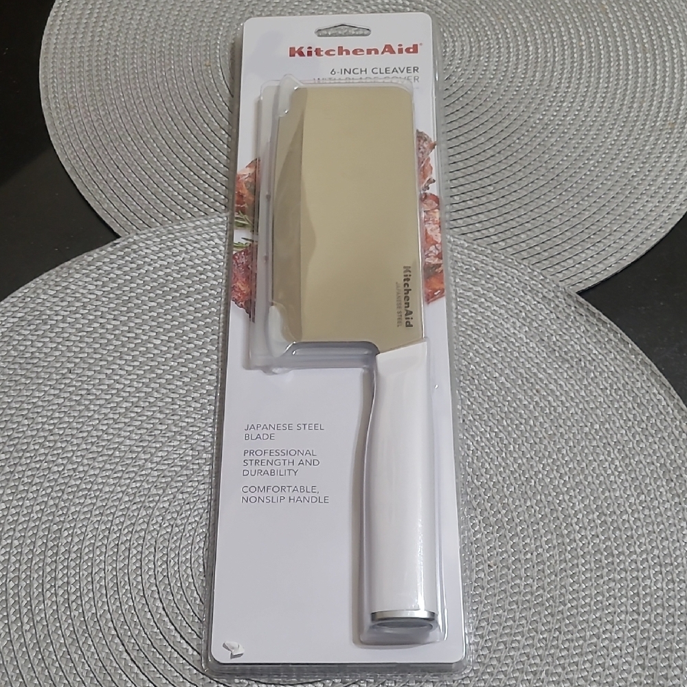 KitchenAid 6-Inch Cleaver with Blade Cover